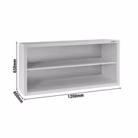 RVS wandkast ECO - 1200x400x650mm - open
