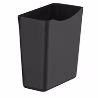 (2 kom) Plastične kante za kolica za posluživanje - 409x241x391 mm - crne - plastika - kompatibilno s SWKP2 i SWKP3