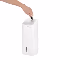 AIR-WOLF | Dozator toaletnog papira - Za do 750 pojedinačnih listova - Nehrđajući čelik - Bijela boja