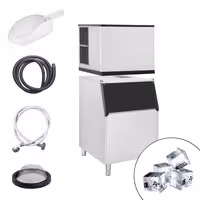 Commercial Ice Machine - Cube - 403 kg/24 h - incl. ice storage container