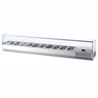 Countertop Prep Well / Refrigerated Topping Unit PREMIUM PLUS - 2300x413mm - 10x GN 1/3