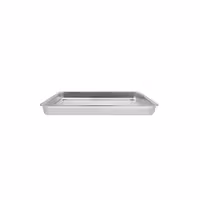 Ausstell-/Auslageblech - Edelstahl - mit Rand - 393x268x70mm