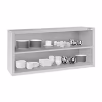 RVS wandkast ECO - 1200x400x650mm - open