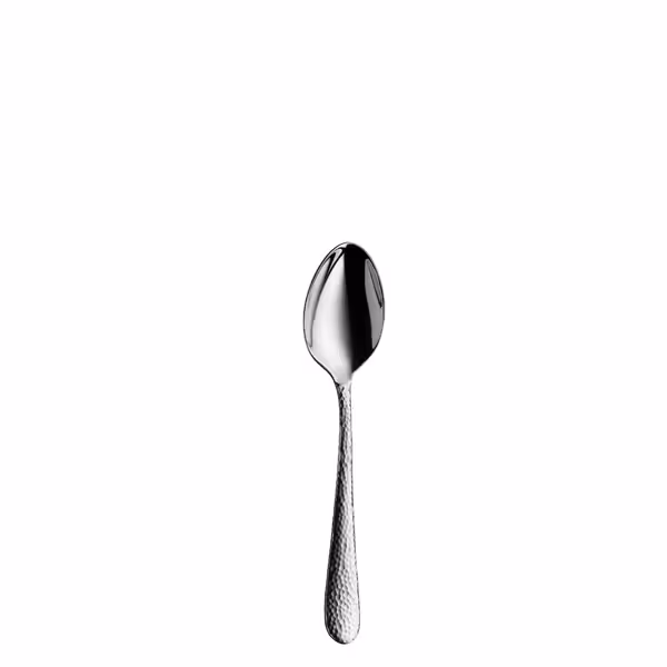 (12 pieces) WMF | Sitello Dessert Spoon – 18/10 Stainless Steel - 156 mm - Polished - Hammered Finish