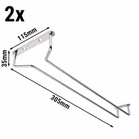 (2 adet) Kadeh Askı Rafı - Bar Professional - 300x110mm