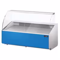 Serve Over Counter - 1881x979mm - front panel light blue - capacity 387 litres