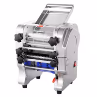 Maszyna do makaronu – elektryczna – długość wałka: 160 mm – 5 kg/h – z wałkownicą do ciasta