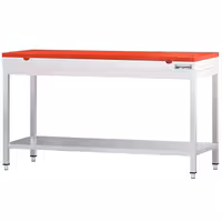 RST-työpöytä PREMIUM - 1800x700 mm - alatasolla - sis. leikkuulauta punainen