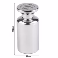 (6 Stück) Salz- & Pommes-Frites Streuer - Edelstahl - 450ml - Höhe: 195mm
