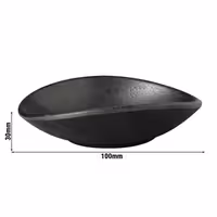 (6 adet) Ramekin (Sos Kasesi) - ZEN - Melamin - 40ml - 100x110mm - Siyah