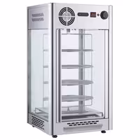 Commercial Heated Display Cabinet - 470mm - 1.2kW - with 4 shelves
