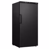 Szafa mroźnicza magazynowa ECO – 600 L – z 1 drzwiami – wewnętrzna strona drzwi z tworzywa sztucznego – czarna