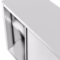 خزانة حائط ستانلس ستيل PREMIUM - 1000x400mm - مع باب انزلاقي - ارتفاع 800 mm