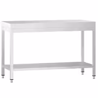 طاولة عمل ستانلس ستيل PREMIUM - 1200x600mm - مع رف سفلي
