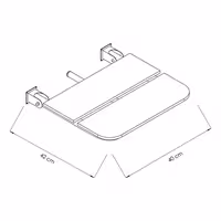 Wire Shelving Unit - 400x420mm - with 1 wire shelves (FIXED)