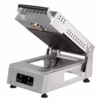 Tálcazáró gép - 750 W - Szerszám: 270x250 mm - Fóliatekercs: 245 mm