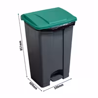 CAMBRO | Kanta za pedaline – 87 litara – zeleni poklopac