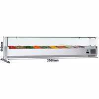Witryna nadstawna chłodnicza ECO – 2000 x 395 mm – 9x GN 1/3