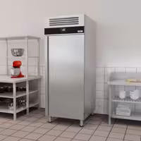 Szafa mroźnicza piekarnicza PREMIUM – stal nierdzewna – EN 600 x 400 – z 1 drzwiami