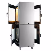UBERT | Rotating chicken grill & combi oven – pass-through - 8x GN 1/1 - 48 chickens - self-cleaning