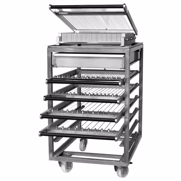 Çikolata Tel Kesici ve Kesme Çerçeveleri Taşıma Arabası - 36x36mm Çerçeve Uyumlu - 500x670x680mm