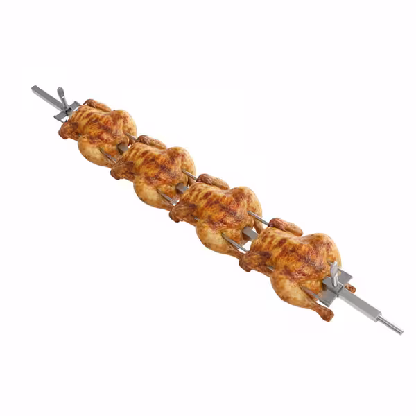 Stainless Steel Rotisserie Spit - for Chicken Rotisserie Oven - compatible with GHKM424-B