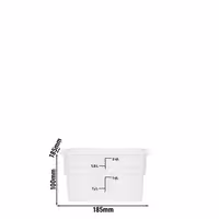 (6 komada) CAMBRO | CAMSQUARES® - Posude - 1,9 litara - Prozirne