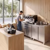 Profesyonel Espresso Kahve Makinesi - 3 Gruplu - Manuel - Ön Demleme (Preinfusion) Sistemi & 2 Buhar Kolu - Tall Cup