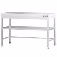 Rozsdamentes acél munkaasztal PREMIUM - 1200x800 mm - alsó polccal