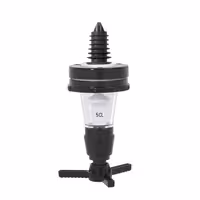 FUCHS | PRIMA - Pourer - 5 cl - for 0.7–1-liter bottles - Plastic - Black