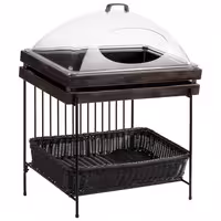 Açık Büfe Teşhir Standı - SUPERBOX - Metal - Siyah - 490x385x480mm - GN 1/1 & GN 1/2 ile uyumlu