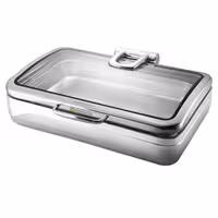 grijana posuda GN 1/1 - sa staklenim poklopcem s mekim zatvaranjem (chafing dish)