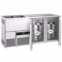 Direct Draw Beer Dispenser / Kegerator PREMIUM - 1950x700mm - Double Doors