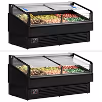 Commercial Island Chiller - 1955x1063mm - 255 Litres - Open-Top - Black