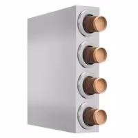 موزع أكواب - مع 4 موزعات - ستانلس ستيل - لقطر حافة حتى 89 mm