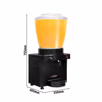Commercial Ayran / Juice Dispenser - 22 Litres - 500W - Black