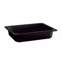 (6 pcs) Melamine Gastronorm Tray GN 1/2 - ECO - Black - 3.4L - Depth: 65mm