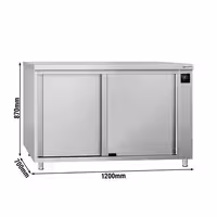 ECO ormar za grijanje – 1200 x 700 mm – s kliznim vratima – digitalni