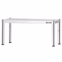 Pöytähylly - ruostumattomasta teräksestä - 1 taso - 800x370 mm - korkeussäädettävä