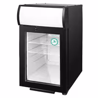 GASTRO-COOL | Commercial Mini Bar Fridge – 62 L – 430 mm – Lockable – 2–10 °C – Black