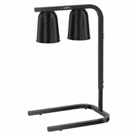 Toplinski most za grijanje hrane – infracrveni – s 2 grijaće svjetiljke – 453x360 mm – 500 W – podesiva visina – Crna