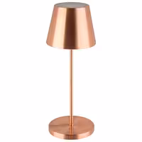 (4 adet) Şarj Edilebilir Masa Lambası - MERLE MINI - 3 kademeli kısılabilir - Ø110x305mm - Kupfer