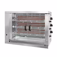 Electric Chicken Rotisserie Oven - 14.4kW - with 3 Skewers for up to 18 chickens
