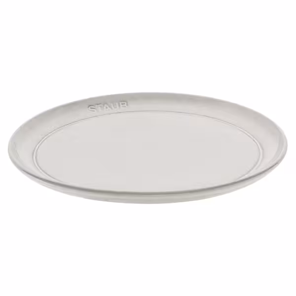 STAUB | DINING LINE - Tabak - düz - Ø 220mm - Seramik - Beyaz trüf mantarı