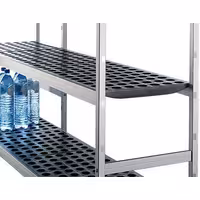 وحدة رفوف ألمنيوم - بداية - 1611x1800mm - عمق: 460 mm - 4 رفوف - الحمولة: 600 kg