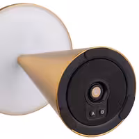 Şarj Edilebilir Masa Lambası - CONE - 3 kademeli kısılabilir - Ø130x180mm - Gold