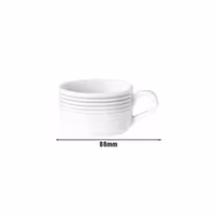 (6 pieces) SELTMANN WEIDEN | Coup Fine Dining Espresso Cups Blues – Pearl Grey - 90 ml
