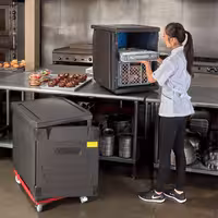 CAMBRO | CAM GOBOX® - Unos sa prednje strane - EN 600x400 - Bez vodilica - Crna boja