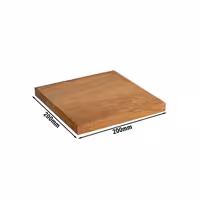 Açık Büfe Sunum Tahtası PERFECTO - 200x200mm - SMALL - Eichenholz (geölt)