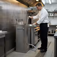 Cleaning Tank for Chicken Rotisserie Skewers - 300x480x800mm